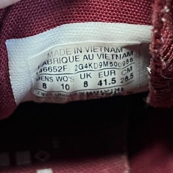 Converse Chuck Taylor All Star Hi Mens Size 8 Red White Casual Shoes Sneakers - Picture 9 of 10